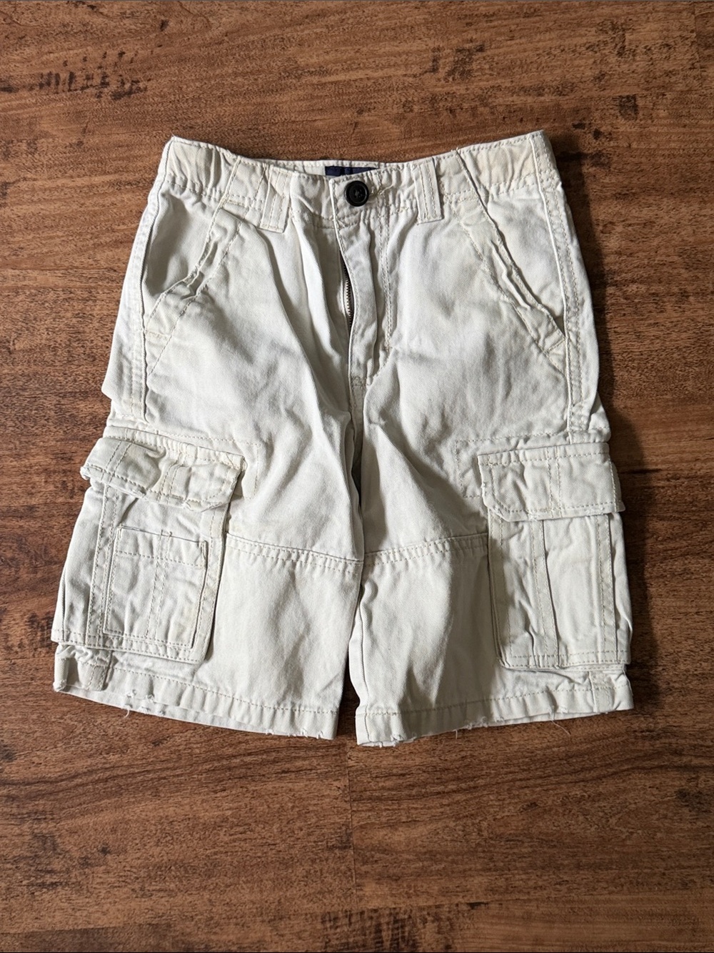 Kids Beige Cargo Shorts – Classic Utility Style